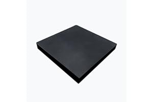 MIKMAYTOO Rubber Bench Block Jeweler's Rubber Bench Block Rubber Stamping Block for Hammering, Shaping, Chasing, Flattening Metals (100 * 100 * 10mm)