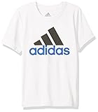 Adidas Little Boys' Clima Perfomance Logo Tee, White, 6