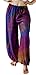 Treasures of Thailand Purple Tie Dye Pants Casual Beach Festival Trousers