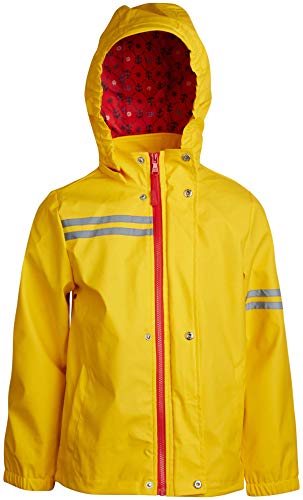 Urban Republic Boys Lightweight Waterproof Hooded Vinyl Raincoat Jacket, Yellow, Size 18/20'