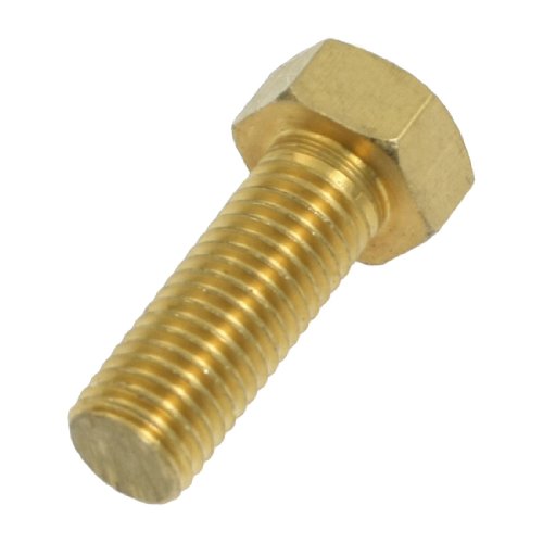 18mm x 50mm Thread Hex Head Cap Screw Brass Fastener
