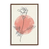 Framed Canvas Wall Art Modern Geometric Pattern Canvas Prints Home Artwork Decoration for Living Room,Bedroom - 16x24 inches