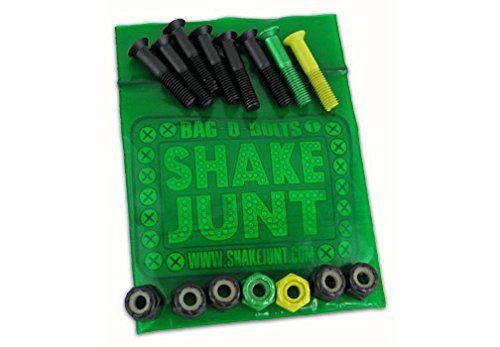Shake JuntHardware 1in Phillips Black/Green/Yellow Skateboard New!!