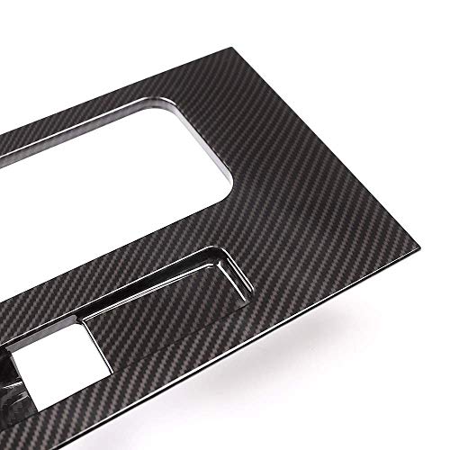 ABS Plastic Center Console Cup Holdler Panel Cover Trim for Jaguar F-PACE XEL XFL LHD Left Hand Drive Carbon Fiber Style - Thumbnail 6