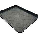 Easyology Premium Pet Food Tray - Dog Food Mat and Cat Food Mat with Non Skid Design - Best Pet Bowl Mat for Containing Spills, 17.5'' x 14''