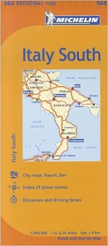 Michelin Italy South Map 564 Maps Regional Michelin Michelin 9782067175358 Amazon Com Books