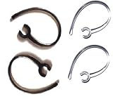 Samsung Wep450 Wep460 Wep470 Wep475 2 Black & 2 Clear Ear Hook Earhooks Hooks Clip Loop (Compatible with Bluetooth Headset)