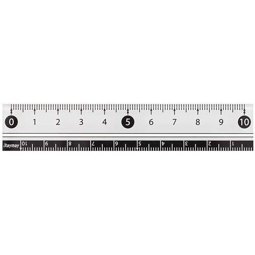 RF 見やすい白黒定規 10cm 白 APJ128W商品画像