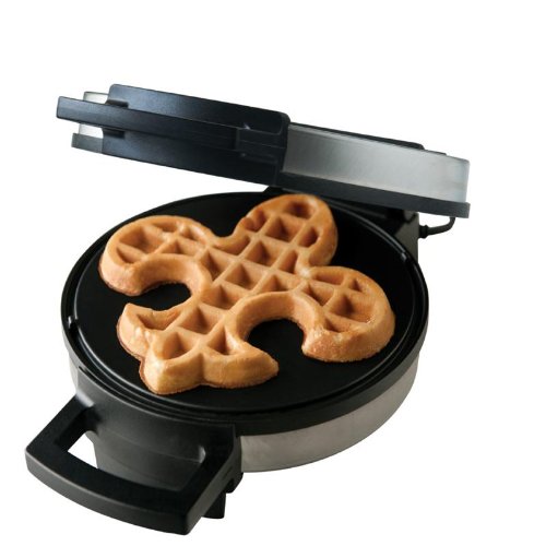 Fleur De Lis Belgian Waffle Maker Nonstick Waffle Iron Works