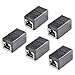 ATPWONZ RJ45 Coupler 5 Pack Ethernet Cable Extender Adapter in-line Coupler for Cat7 Cat6 Cat5e Female to Female (Black)