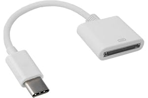 Yxinjy for 30pin Female to USB 3.1 Type-C USB-C Sync Data Charging Adapter Cable Cell Phone OTG Adapters USB Cables Computer 