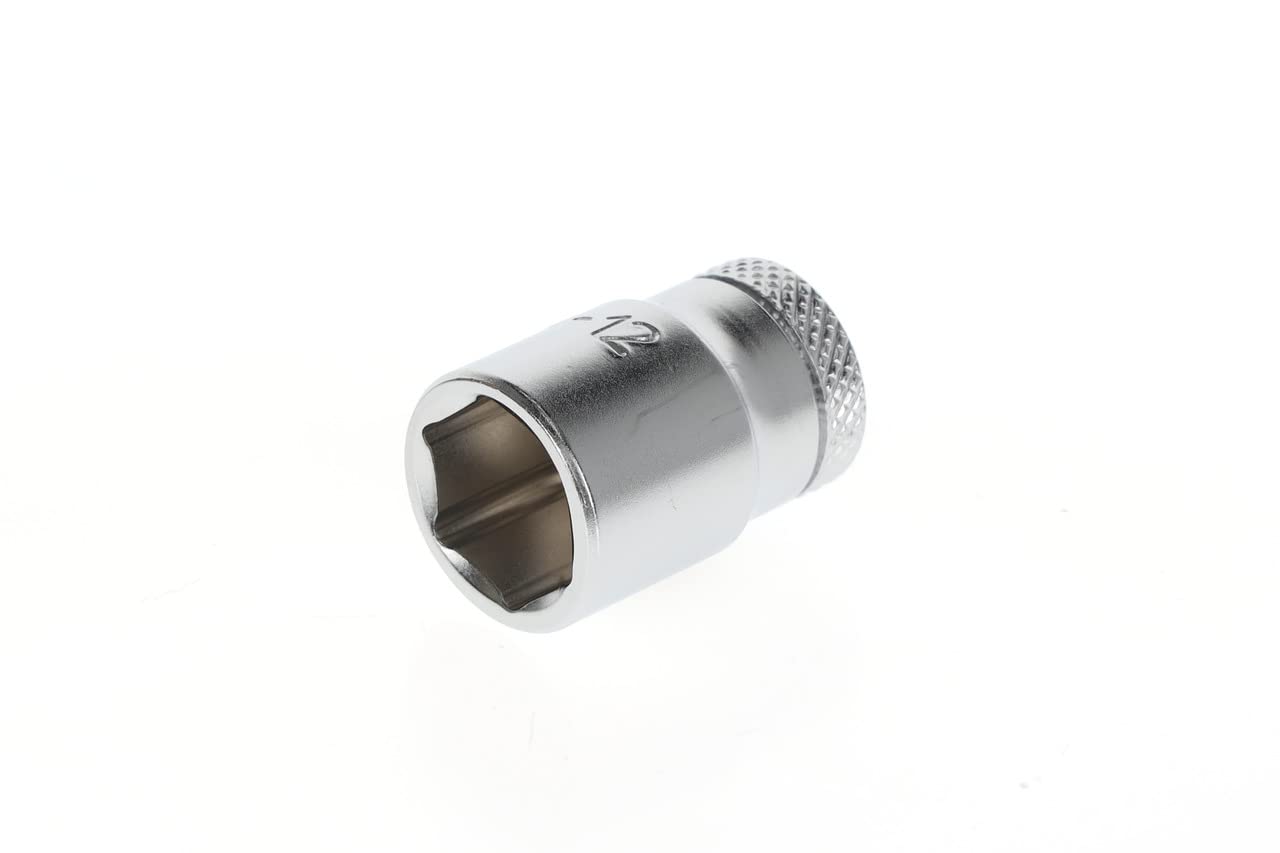 GEDORE Socket, 1/4" 6.3 mm drive, Hexagonal, 12 mm width, Tool, 20 12, Chrome-plated steel