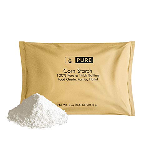 Corn Starch (8 oz.) by Pure Organic Ingredients, Thickener For Sauces, Soup, & Gravy, Highest Quality, Kosher, USP & Food Grade, Vegan, Gluten-Free, Eco-Friendly (Also in 4 oz,1 lb, 2 lb, & 3 lb)