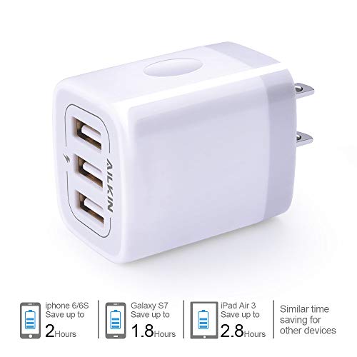 Wall Charger, USB Charger Adapter, Ailkin 3.1A/3Pack Muti Port Fast Charging Station Power Charge Ba - //medicalbooks.filipinodoctors.org
