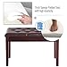 HOMCOM Piano Bench, Duet Piano Chair with Faux Leather Padded Cushion and Wooden Frame, Button Tufted Keyboard Bench, Brown