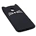 Galaxy J5 Pro (2017) Case, MC Fashion Cute 3D Party Meow Cat Ears Kitty Whiskers Slim Soft Protective Silicone Case for Samsung Galaxy J5 Pro (2017) International Version (Black)