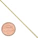 1mm Gold Plated Ball Chain Necklace, 24