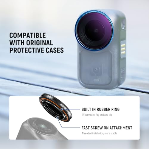 NEEWER ND Filter Set Compatible with DJI Osmo Nano (ND8/16/32/CPL), Screw On Action Camera Lens Neutral Density Filter Multicoated Optical Glass Accessories with Screen Protector, 4 Packs