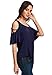 Uideazone Women Loose Striped Crew Neck Short Sleeve T-shirt Tops Blouse
