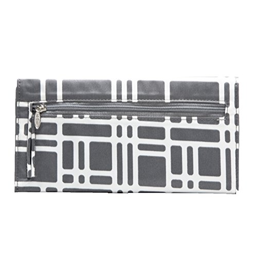 Big Skinny Women's Leather Slimvelope TriFold Checkbook Slim Wallet