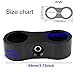 6PCS AN6 6AN Billet Aluminum Fuel line Mounting Hose Separator Clamp for Fuel Line, Oil Hose, Brake Line, Water Pipe, Gas Line black