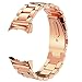Samsung Gear S2 Watch Band with adapter,Shangpule Stainless Steel Metal Replacement Smart Watch Band Bracelet for Samsung S2 SM-R720 (Rose Gold)