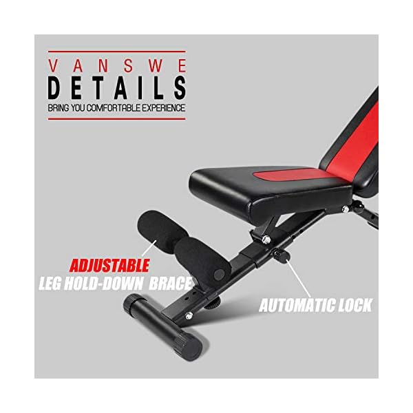 vanswe adjustable weight bench