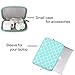 MOSISO Laptop Sleeve Compatible with 12.3 inch Microsoft Surface Pro X/7/6/5/4/3, 11-11.6 inch MacBook Air, Ultrabook with Small Case, Canvas Geometric Pattern Bag Cover, Hot Blue Quatrefoil