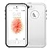 iThrough Waterproof Case for iPhone 5 5S SE, Shock Proof Slim Protective Underwater Cover, White