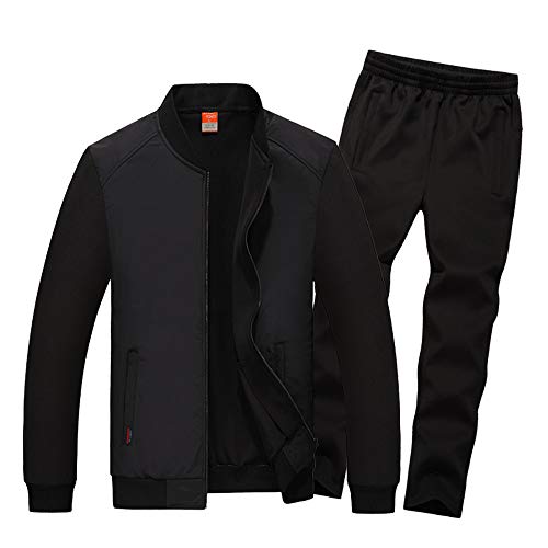 image for INVACHI Mens 2 Pieces Athletic Full Zip Sports Sets Jacket & Pants Act