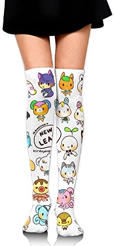 CUUO Animal Crossing, New Leaf Stickers Comfortable Stockings Leg Warmer For Girls And Women-25.5 Inch
