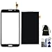 Mencia LCD Display Digitizer Ribbon Screen Replacement + Touch Digitizer Glass Lens Screen Replacement For Samsung Galaxy Mega 2 SM-G750 G750F G750A G750H With Opening Tools(Black)