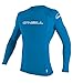 O'Neill Youth Basic Skins UPF 50+ Long Sleeve Rash Guard, Bright Blue, 8