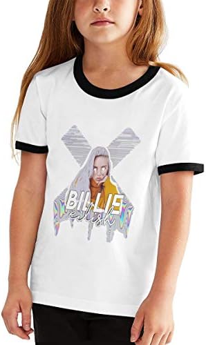 WALAWALA Billie-Eilish Cotton T Shirt for Youth Girls (S) Black