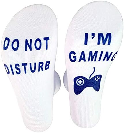 Unisex Do Not Disturb,I'm Gaming Socks Funny Ankle Novelty Socks Perfect Birthday Christmas Gift Fortnite Game Lover