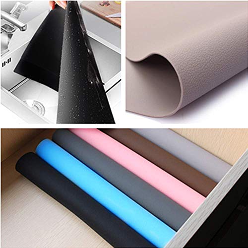 Silicone Sheet Placemats Mat for Crafts Jewelry Casting Molds Pastry,Extra Large Baking Mats ma Nonstick Heat-Resistant, Waterproof,Multipurpose Dough Rolling,Blue & Black - Thumbnail 4