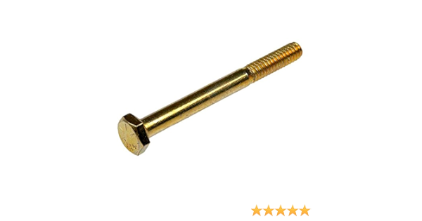 Amazon Com 1 4 x8 Grade 8 Hex Head Cap Screw Zinc Yellow Cr 3 Bake Made In Usa Quantity 10 Size 1 4 Length 8 Coarse Thread Partially Threaded 1 Inch Of Thread Industrial Scientific