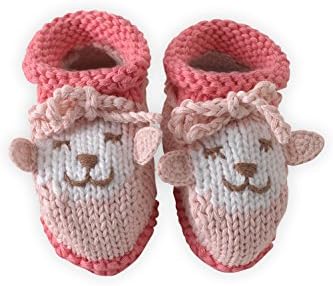 Joobles Fair Trade Organic Baby Booties - Cutie the Lamb (0-6 Months)