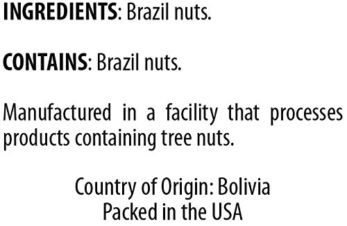 Raw Brazil Nuts 22 oz (Whole, Unsalted, No Shell, All Natural, Non-GMO, In Resealable Bag, Nutrient Dense Low Carb High Fat Snack) - 1 Pack - Thumbnail 6