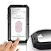 Mangix iPhone 6/6S Case, Built-in Glass Luxury Aluminum Alloy Metal Extreme Bumper Finger Scanner Cover Shell Case Skin for Apple iPhone 6/6S 4.7inch (Black)