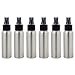JUVITUS Aluminum Refillable Travel Black Spray Bottle Mister - 2.7 oz (6 Pack) + Travel Bag
