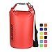 MARCHWAY Floating Waterproof Dry Bag 5L/10L/20L/30L, Roll Top Sack Keeps Gear Dry for Kayaking, Rafting, Boating, Swimming, Camping, Hiking, Beach, Fishing (Red, 10L)