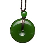 Parma77 Donut Green Pendant Necklace Jewelry Lucky Protection Powers Amulet