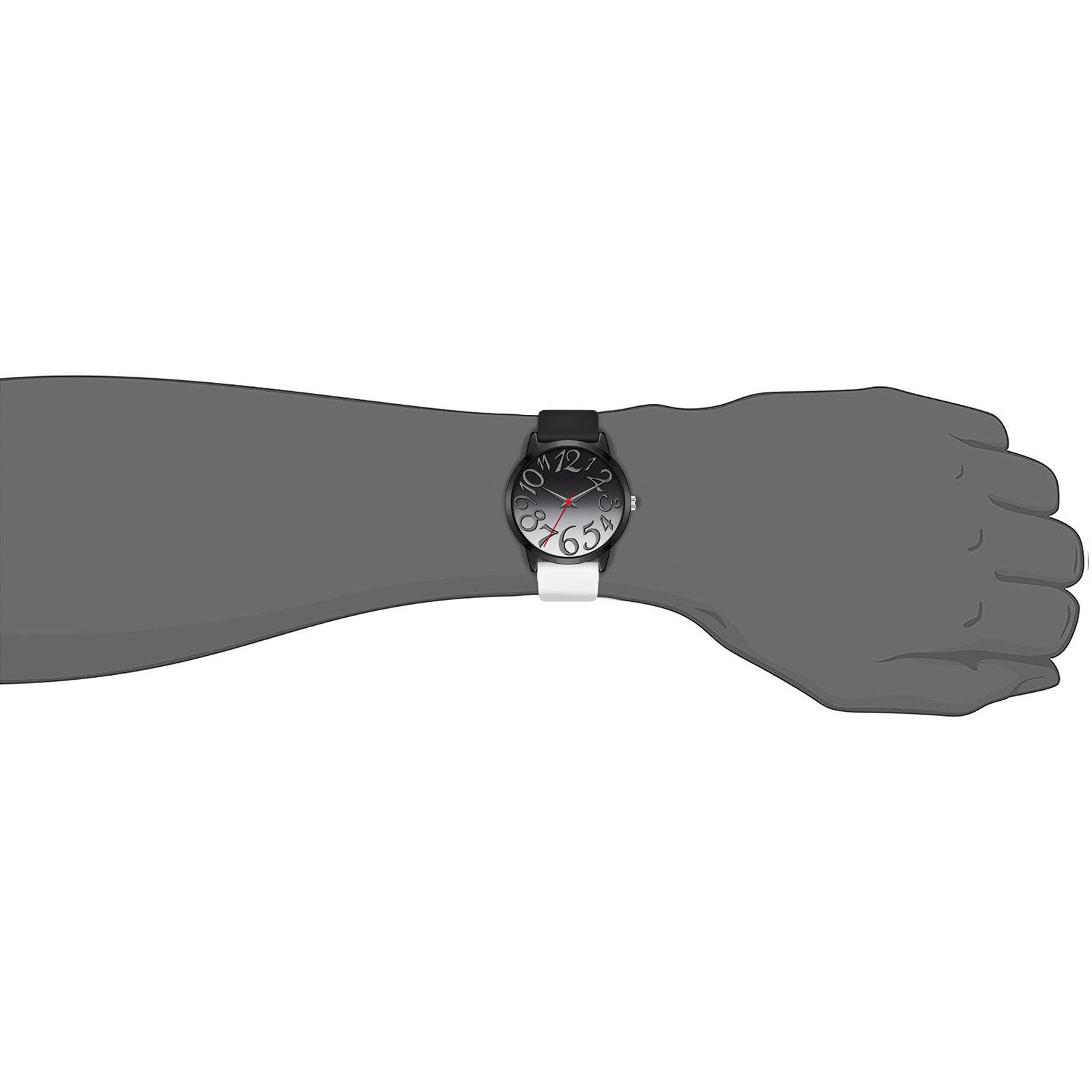 Bisley 37MM Women Watch Patchwork Silicone Watch Big Face Easy to Read Waterproof Watch