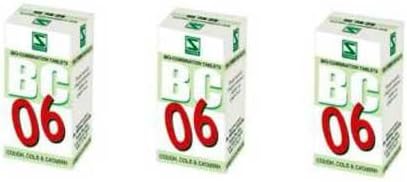 Schwabe Homeopathy Bio Combination 06 for Cough & Cold 60g (3 x 20g)