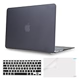 PUREBOX 3 in 1 Black AIR 13-inch Soft-Touch Plastic Hard Case Cover for Apple MacBook Air 13.3