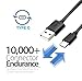 Genuine 2 Pack USB-C to USB A Charging Cable, Type C to Type A Sync Data Transfer Charger Power Cable Cord Compatible with Samsung Galaxy Note 8/S8/S8+/S9/S9 Plus (Black-01)
