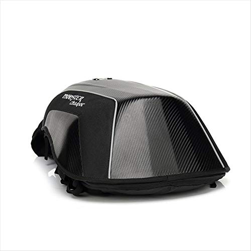 Bulary 30L Carbon Fiber Motorcycle Backpack Waterproof Hard Shell Backpack,Motorbike Helmet Backpack Waterproof Large Capacity,Riding Laptop Bag for Travelling Camping Cycling Storage Bag