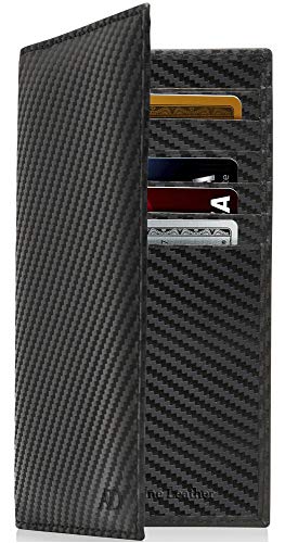 Genuine Leather Checkbook Cover For Women & Men - Checkbook Holder Check Book Covers For Duplicate Checks Card Wallet RFID