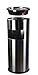 Amenities Depot Luxurious Stainless Steel Trash Can Garbage Bin with Ashtray (GPX-12B)